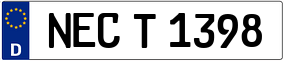 Trailer License Plate